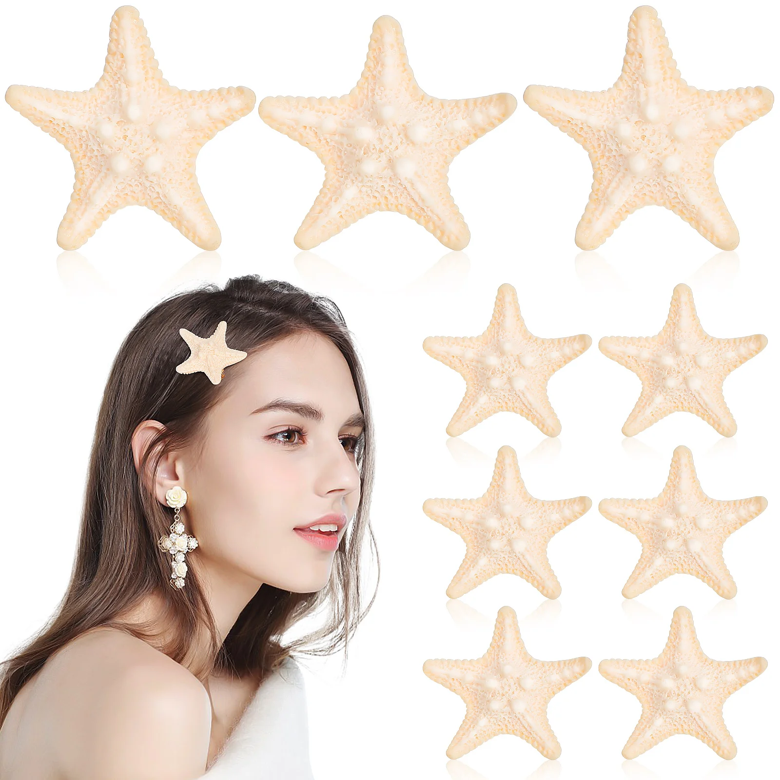 10 Pcs Hairpin Womens Barrettes Seashell Clip Decorate Pins For Clips Beige Child
10 Pcs Hairpin Womens Barrettes Seashell Clip Decorate Pins For Clips Beige Child