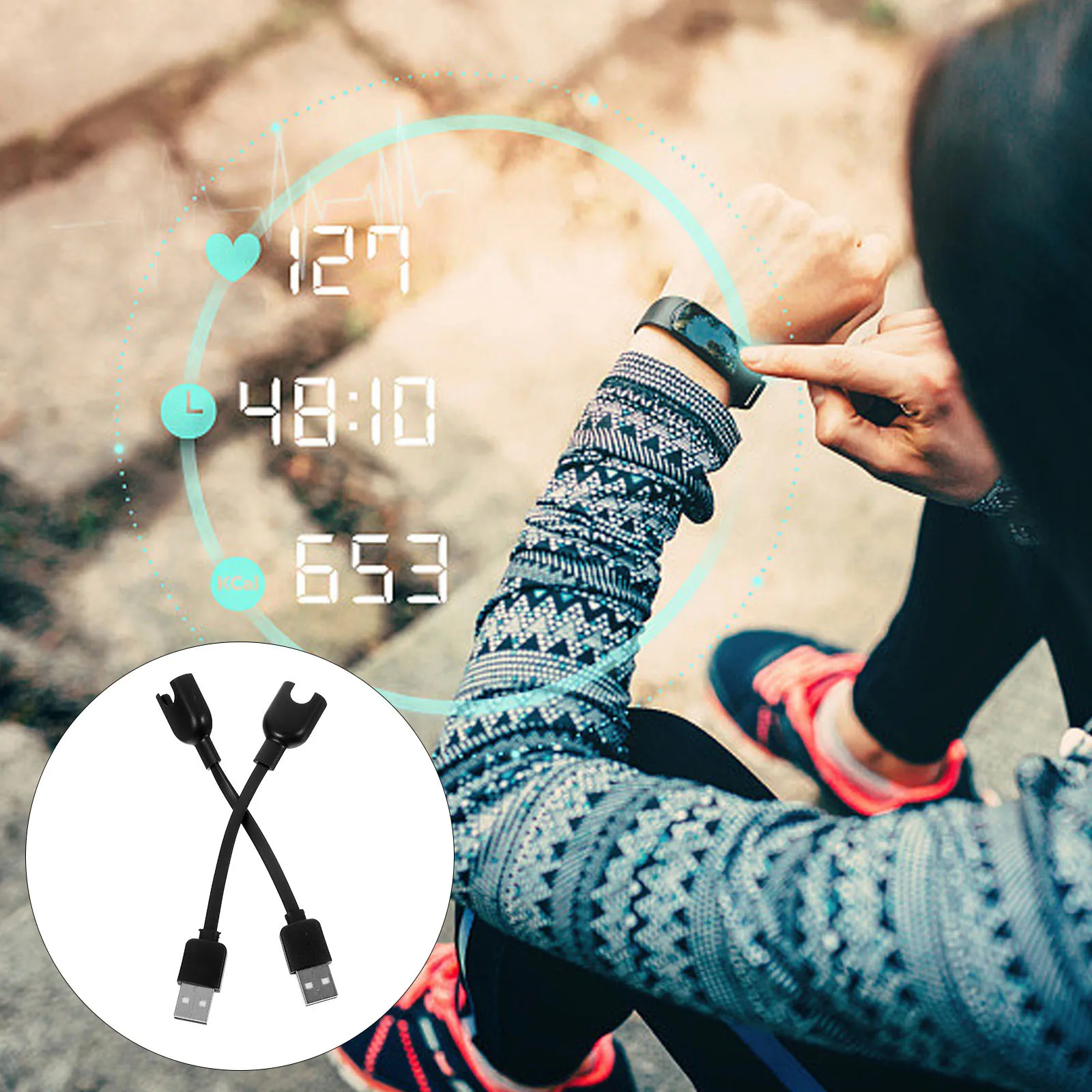 2Pcs USB Charging Cable Premium Replacement Cord Fast Data Transfer No Heating for 3 Smart Bracelet
2Pcs USB Charging Cable Premium Replacement Cord Fast Data Transfer No Heating for 3 Smart Bracelet