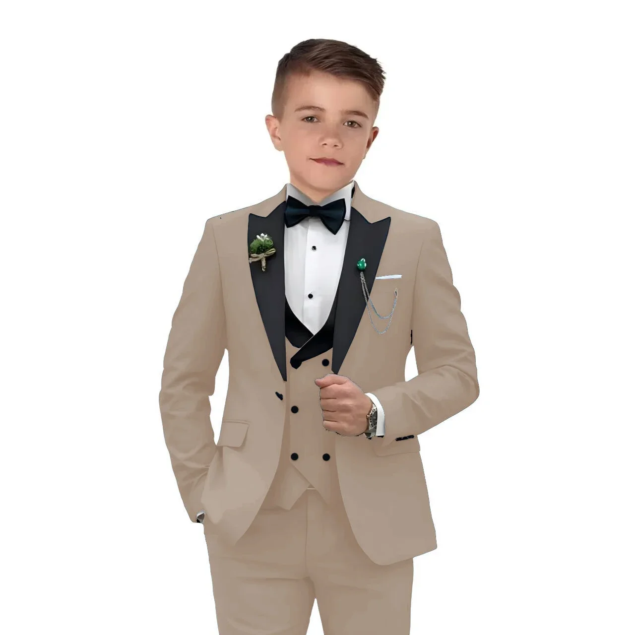 Formal Boys Suits Jacket with Pants Vest 3 Pieces Set Slim Fit Design Kids Wedding Tuxedo Handsome Boys Suits
Formal Boys Suits Jacket with Pants Vest 3 Pieces Set Slim Fit Design Kids Wedding Tuxedo Handsome Boys Suits