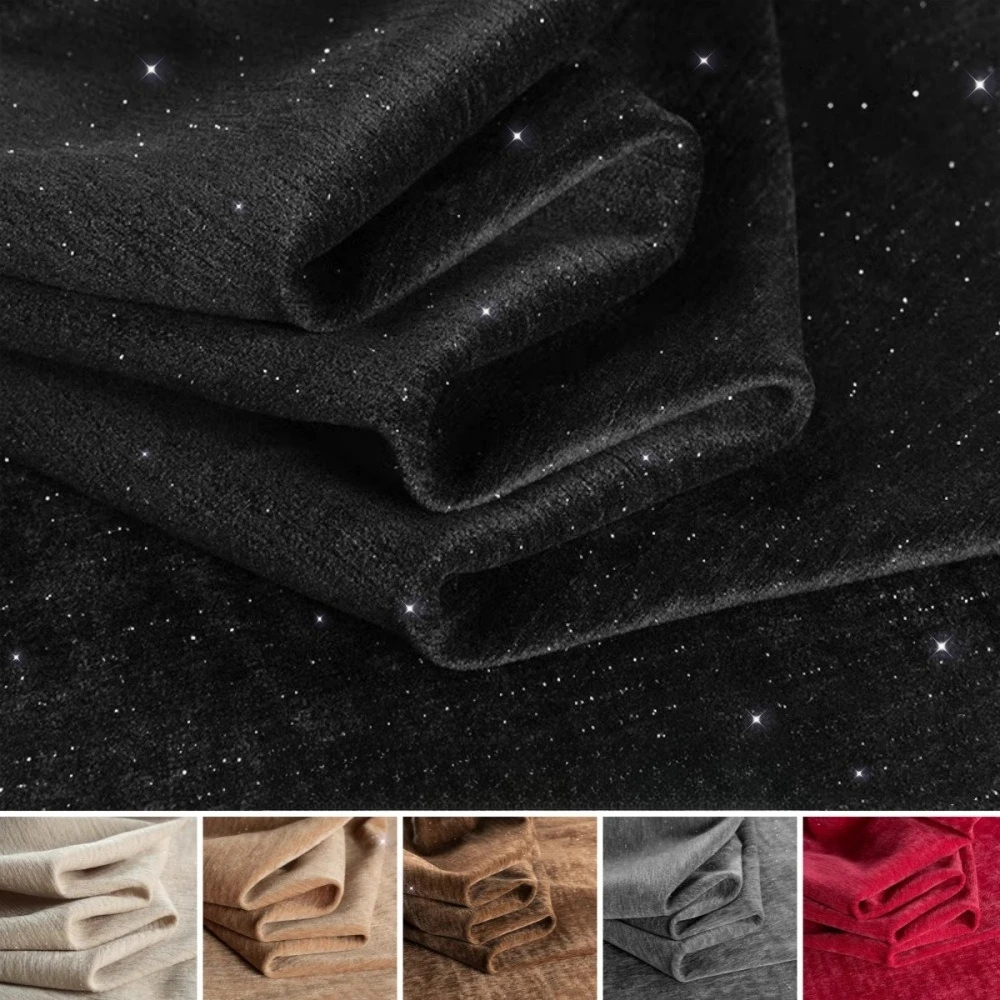 Яркое шелковое звездное небо, эластичная мягкая ткань из синели, шитье модных платьев, брюк и ткань для вечерних платьев 
Яркое шелковое звездное небо, эластичная мягкая ткань из синели, шитье модных платьев, брюк и ткань для вечерних платьев