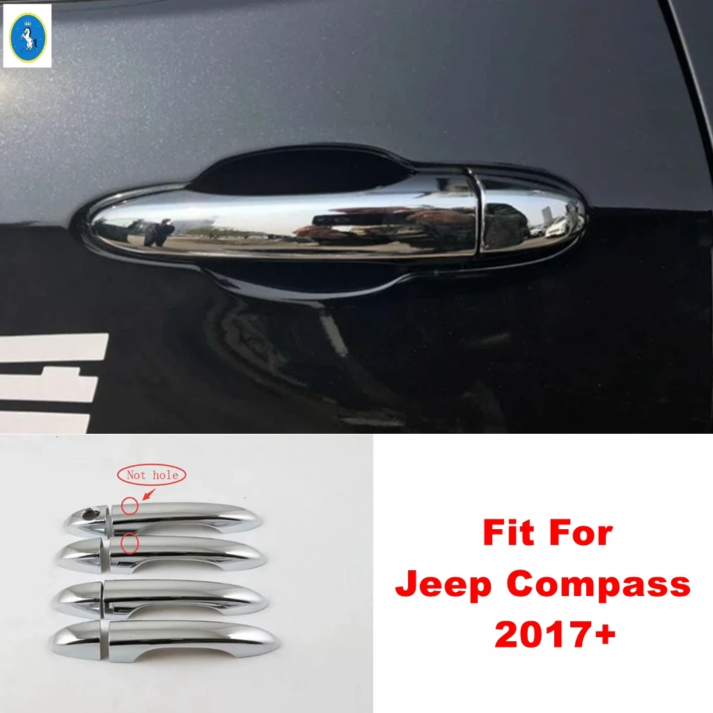 ABS Auto Outside Door Handle Pull Doorknob Catch Cap Protector Decor Cover Trim For Jeep Compass 2017 - 2024 Chrome Accessories
ABS Auto Outside Door Handle Pull Doorknob Catch Cap Protector Decor Cover Trim For Jeep Compass 2017 - 2024 Chrome Accessories