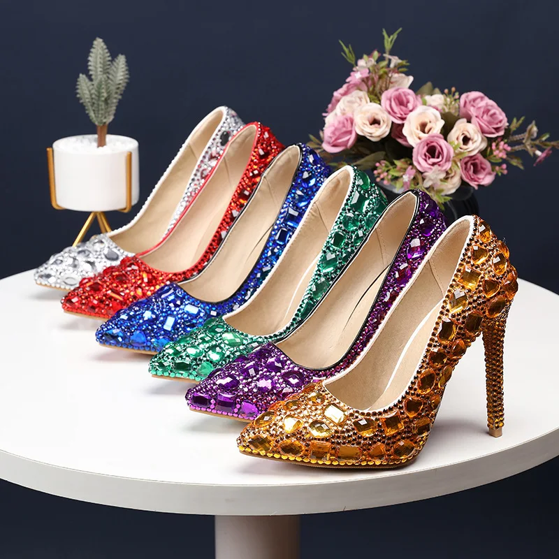 2020 New For Women, Fine Ultra High Heels, Color Diamond Pattern Pointed Single Shoes 32-47
2020 New For Women, Fine Ultra High Heels, Color Diamond Pattern Pointed Single Shoes 32-47