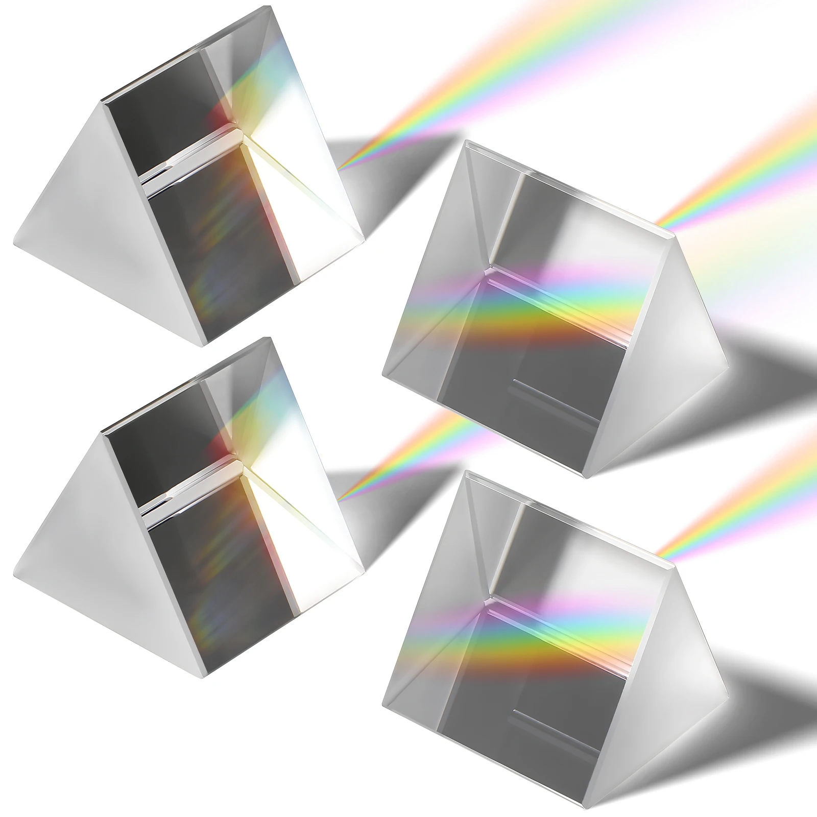 4 Pcs Spectrometer Glass Prism Clear Triangular Right Angle Crystal Cube Scope Physics Teaching Tool Optical Experiment Kit
4 Pcs Spectrometer Glass Prism Clear Triangular Right Angle Crystal Cube Scope Physics Teaching Tool Optical Experiment Kit
