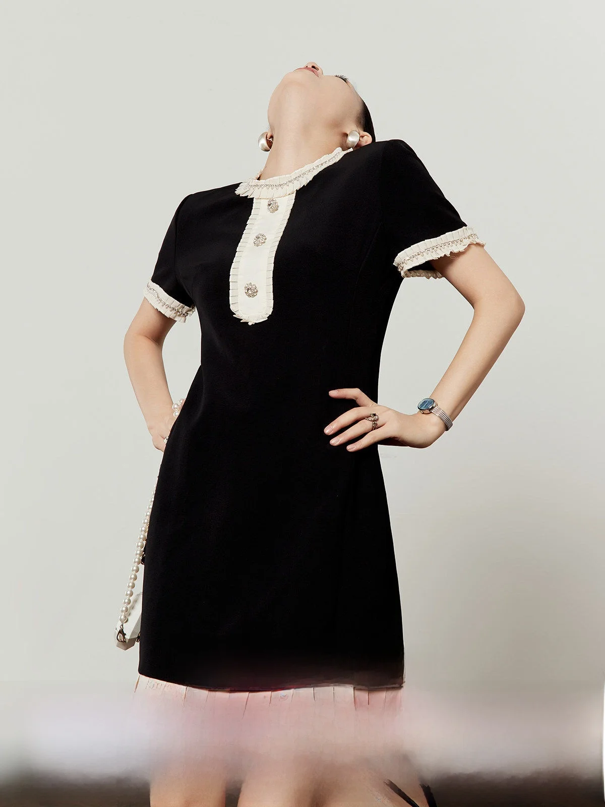 Bla Slimming Straight Tube Dr Women's Faion Commute Sle ort Sve round Ne Contrast Color oulder Ele Dr
Bla Slimming Straight Tube Dr Women's Faion Commute Sle ort Sve round Ne Contrast Color oulder Ele Dr