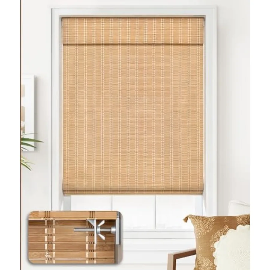 No Tools No Drill Cordless Bamboo Roman Shades, Light Filtering Window Treatment, Roll Up Bamboo Blinds for Window 35'' W x 64'
No Tools No Drill Cordless Bamboo Roman Shades, Light Filtering Window Treatment, Roll Up Bamboo Blinds for Window 35'' W x 64'