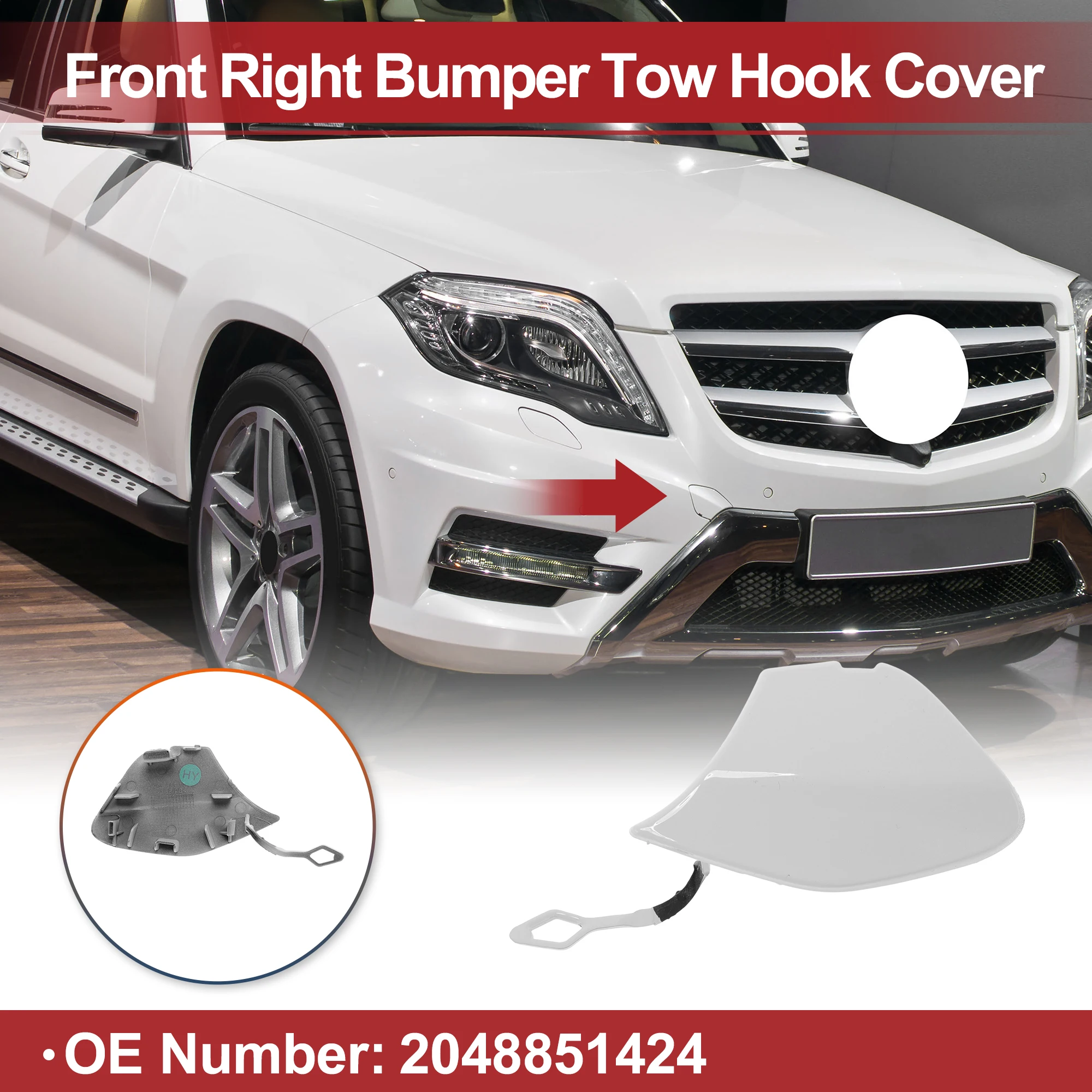 UXCELL Car Tow Hook Cover Cap for MercedesBenz GLK X204 2012-2015 No.2048851424 White
UXCELL Car Tow Hook Cover Cap for MercedesBenz GLK X204 2012-2015 No.2048851424 White