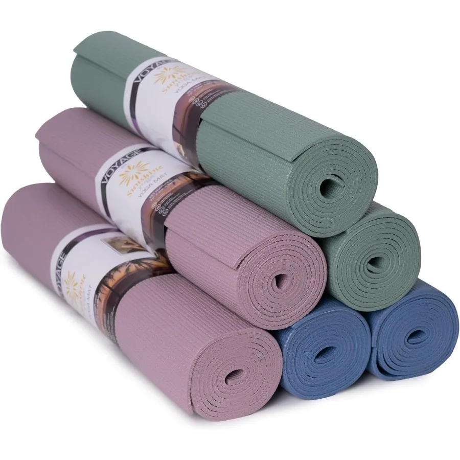 Voyage Yoga Mat 6 Pack 72 x 24 Professional Studio and Gym Bulk Yoga Mats 5mm Thick Durable Anti-Tear Non Slip Fitness and Exer
Voyage Yoga Mat 6 Pack 72 x 24 Professional Studio and Gym Bulk Yoga Mats 5mm Thick Durable Anti-Tear Non Slip Fitness and Exer