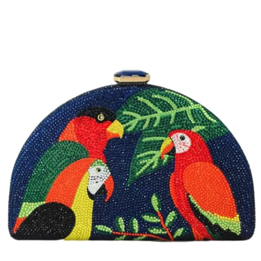 Mini Parrot Evening Bags, Women Cocktail Crystal Clutch Bag, Prom Party Bird Handbags Rhinestone Clutch Purse
Mini Parrot Evening Bags, Women Cocktail Crystal Clutch Bag, Prom Party Bird Handbags Rhinestone Clutch Purse