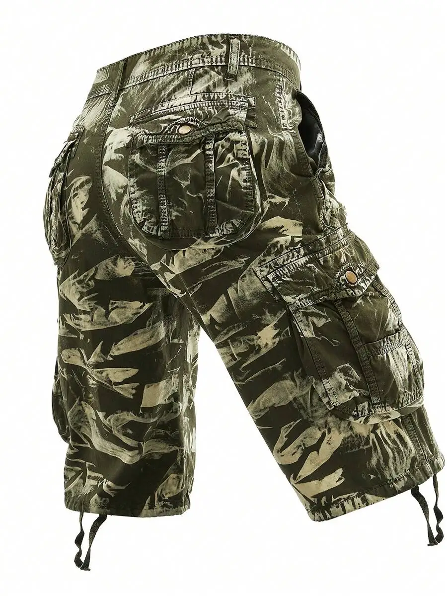 Men’s Camo Tie-Dye Cotton Cargo Shorts With Multiple Utility Pockets Lightweight Casual Outdoor Workwear For Summer
Men’s Camo Tie-Dye Cotton Cargo Shorts With Multiple Utility Pockets Lightweight Casual Outdoor Workwear For Summer