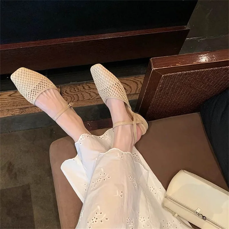 Eilyken Summer Hollow Out Breathable Mesh Square Toe Women Pumps Sandals Elegant Buckle Strap Low Heels Female Shoes
Eilyken Summer Hollow Out Breathable Mesh Square Toe Women Pumps Sandals Elegant Buckle Strap Low Heels Female Shoes