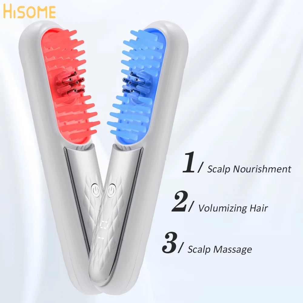 Electric Massage Comb Scalp Applicator Essence Oil Applicator Massage Comb Blue & Red Light Hair Comb Head Massage Device
Electric Massage Comb Scalp Applicator Essence Oil Applicator Massage Comb Blue & Red Light Hair Comb Head Massage Device