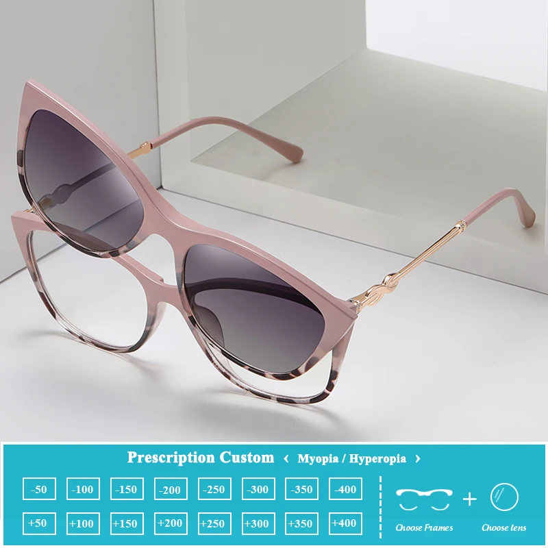 TR90 Lightweight Material Stylish Women's Cat Eye Blue Light Glasses with Custom Myopia Prescription Lens for Reading Glasses 
TR90 Lightweight Material Stylish Women's Cat Eye Blue Light Glasses with Custom Myopia Prescription Lens for Reading Glasses
