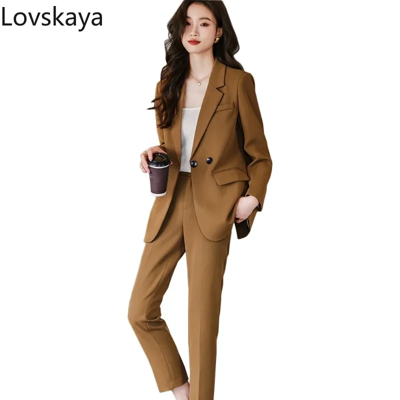 Formal 2 Piece Set Female Loose Jacket Blazer And Trouser Pink Black Women Pant Suit Office Ladies Business Work Wear
Formal 2 Piece Set Female Loose Jacket Blazer And Trouser Pink Black Women Pant Suit Office Ladies Business Work Wear