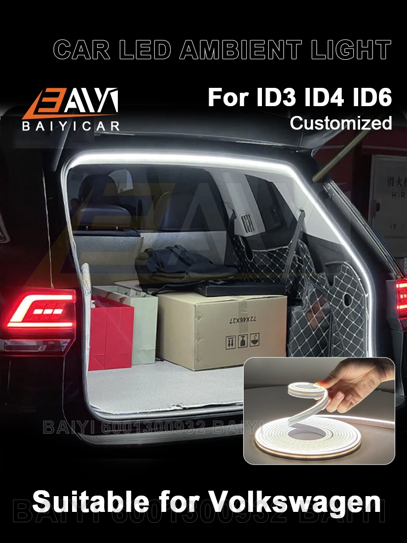 Светодиодный светильник багажника по индивидуальному заказу для Volkswagen ID3, автомобильный атмосферный светильник, хвостовой ящик, освещение, детали для модификации автомобиля, украшение интерьера
Светодиодный светильник багажника по индивидуальному заказу для Volkswagen ID3, автомобильный атмосферный светильник, хвостовой ящик, освещение, детали для модификации автомобиля, украшение интерьера