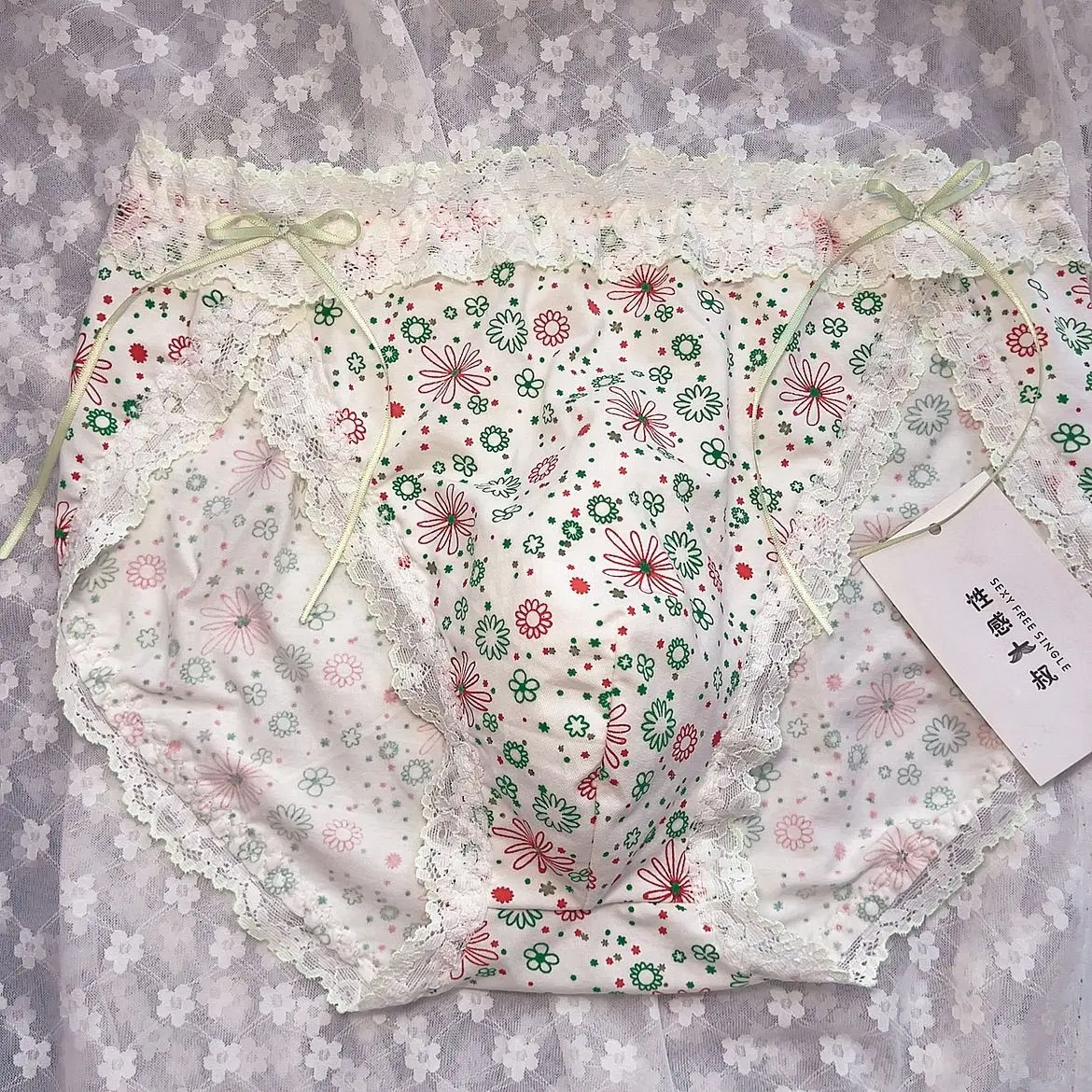 Handmake Man Lace Hem Green Floral Panty Briefs BF Gifts Harajuku FKK Party Private LGBQT
Handmake Man Lace Hem Green Floral Panty Briefs BF Gifts Harajuku FKK Party Private LGBQT