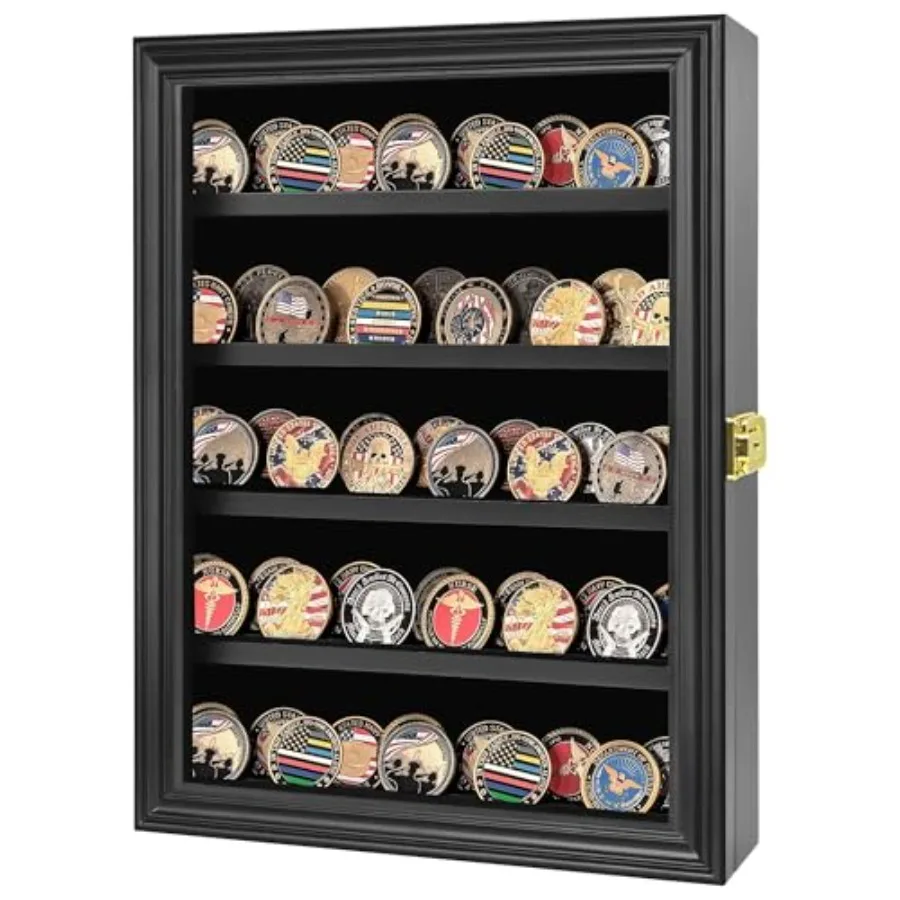Military Challenge Coin Display Case Holder, Lockable Wooden Army Coins Display Box Cabinet with Anti Fade Acrylic Glass Door,
Military Challenge Coin Display Case Holder, Lockable Wooden Army Coins Display Box Cabinet with Anti Fade Acrylic Glass Door,