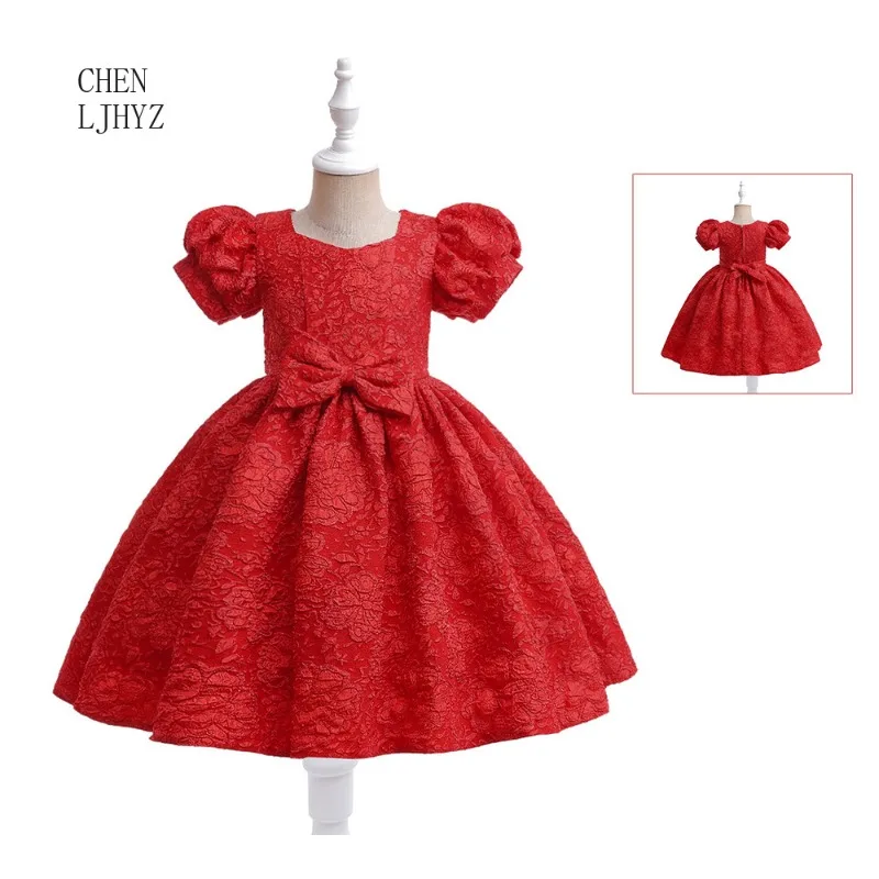 Bow girls dress medium and small children's dress, children's party kids dress princess dress, birthday performance clothes
Bow girls dress medium and small children's dress, children's party kids dress princess dress, birthday performance clothes