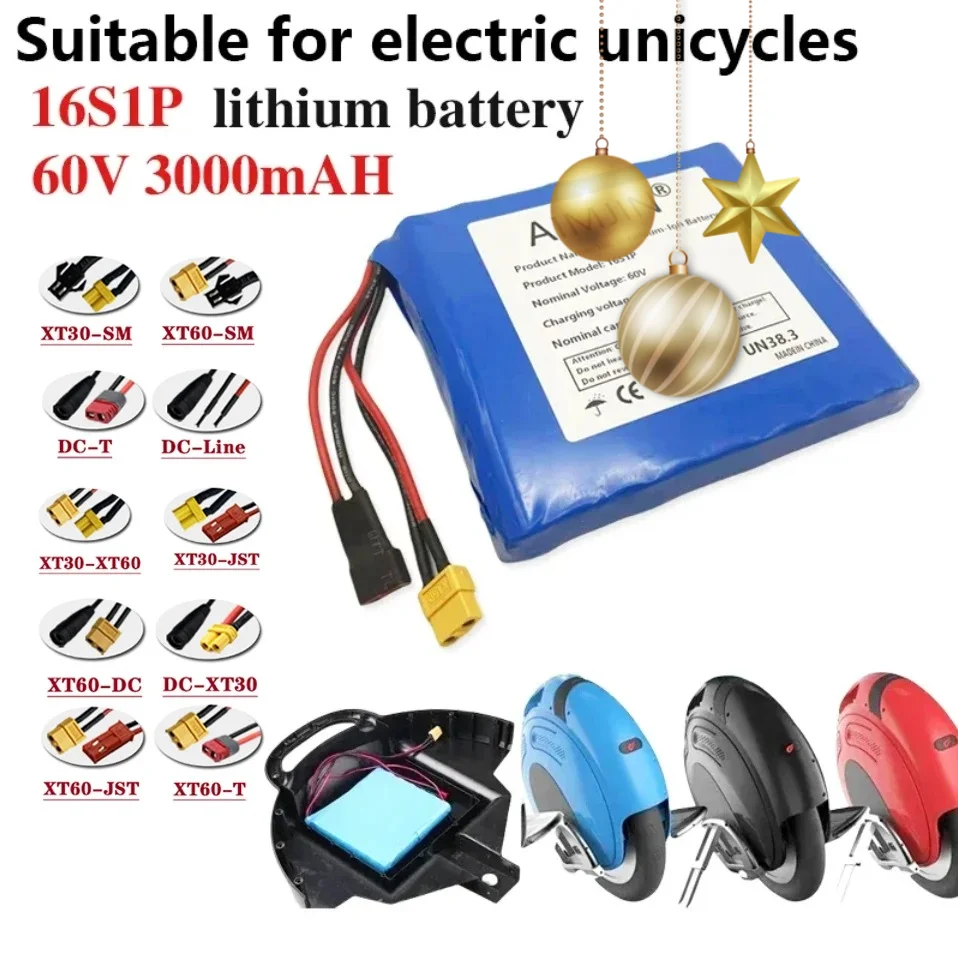 16S1P battery pack Universal for Electric Balance Torsion Car 3000mAh 132wh 60V 3.0Ah Li-Ion Battery Pack
16S1P battery pack Universal for Electric Balance Torsion Car 3000mAh 132wh 60V 3.0Ah Li-Ion Battery Pack
