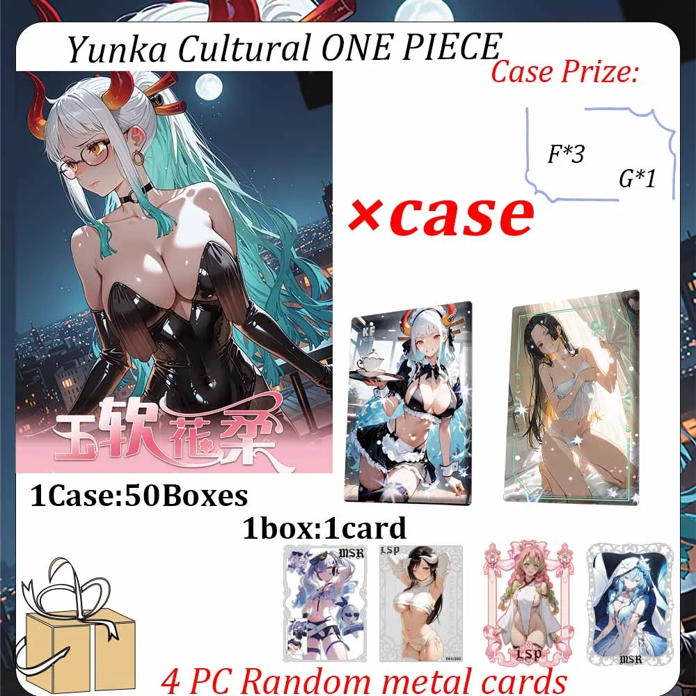 Wholesale Yunka Cultural ONE PIECE Waifu Card Goddess Story Collection Cards Bikini Swimsuit Design for ACG CCG TCG Fans Gift
Wholesale Yunka Cultural ONE PIECE Waifu Card Goddess Story Collection Cards Bikini Swimsuit Design for ACG CCG TCG Fans Gift