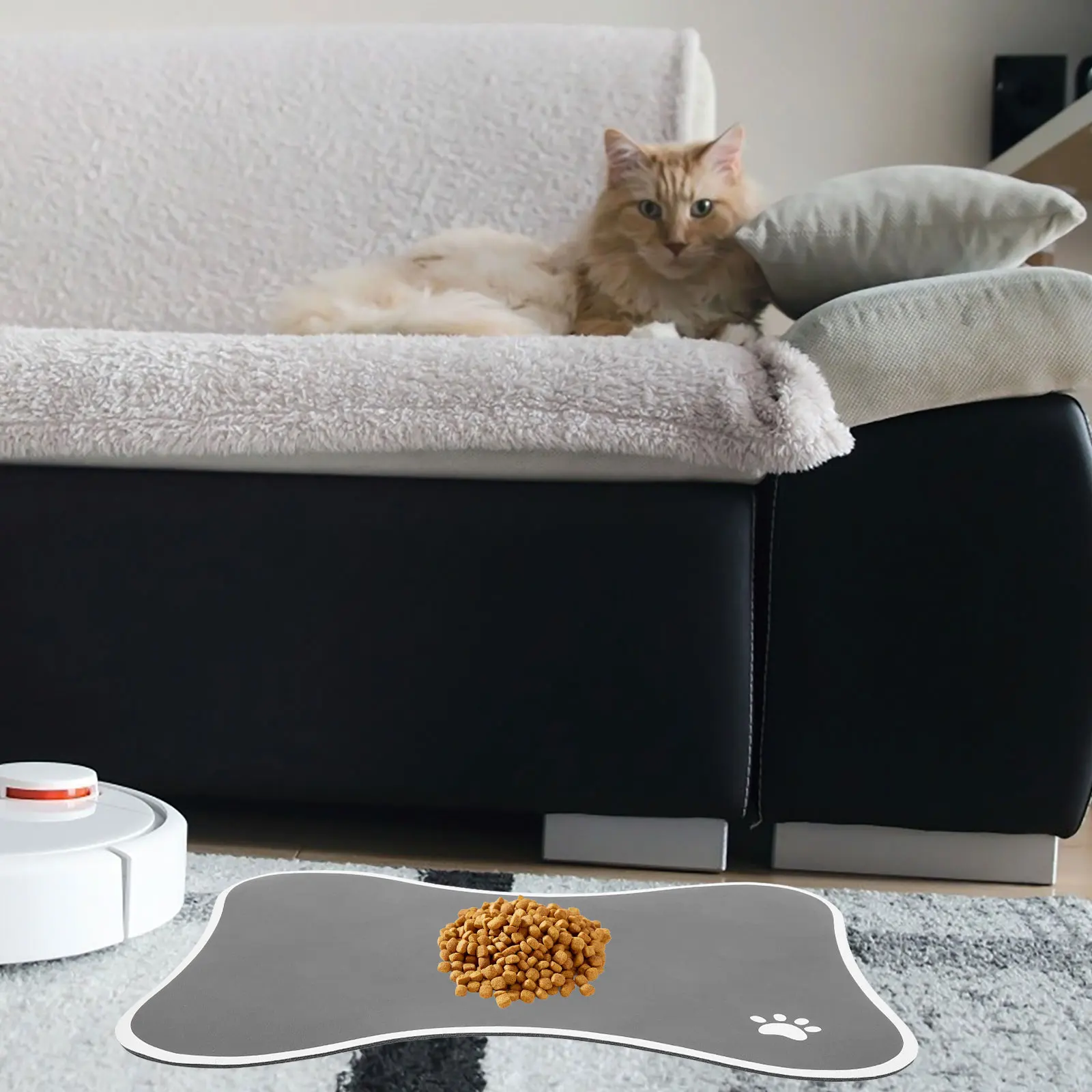 Pet Feeding Mat Dog Food Water Bowls Non Slip Absorbent Pu Pads Thick Placemat Cat Bowl Reusable Mats Insulated
Pet Feeding Mat Dog Food Water Bowls Non Slip Absorbent Pu Pads Thick Placemat Cat Bowl Reusable Mats Insulated