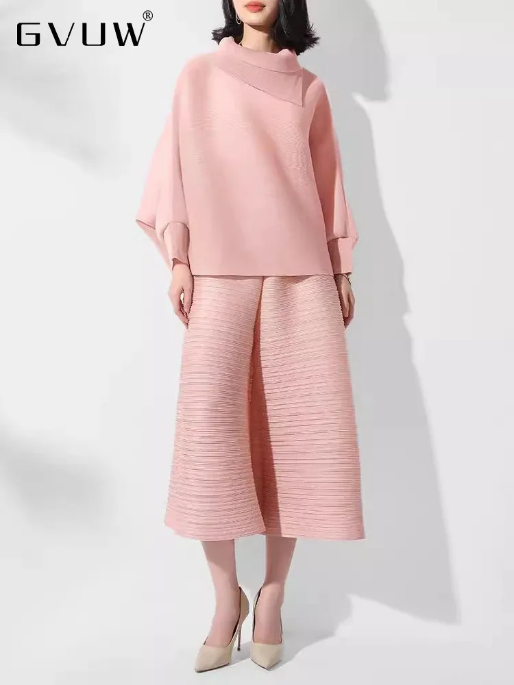 GVUW Pleated Loose 2-Piece Set Women Lapel Full Sleeve Tops + Wide Leg Pants Solid Color New 2024 Fashion Female Sets 17G8061
GVUW Pleated Loose 2-Piece Set Women Lapel Full Sleeve Tops + Wide Leg Pants Solid Color New 2024 Fashion Female Sets 17G8061