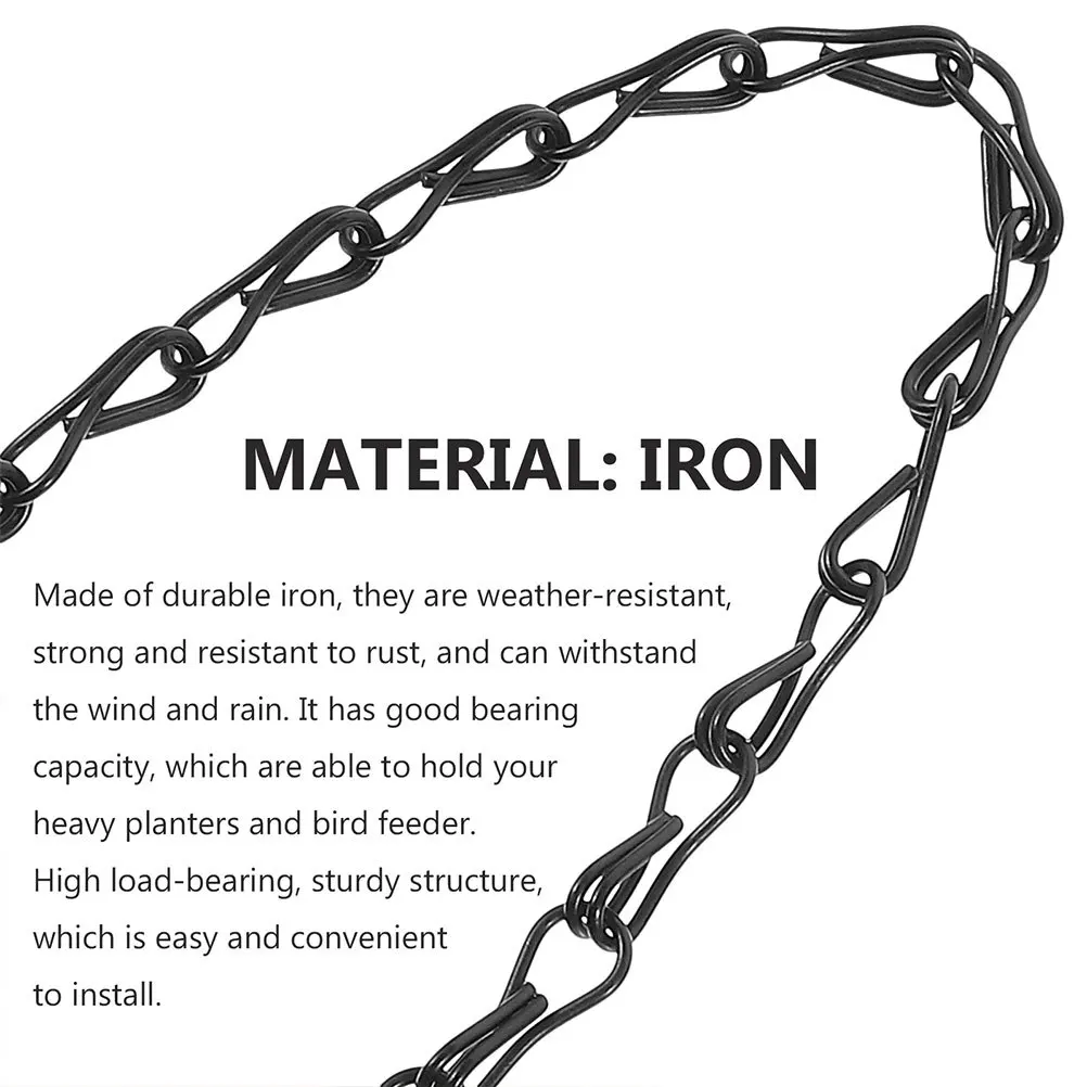 15Pcs Flowerpot Hanging Chain Heavy Duty Black Iron Planter Basket Chains for Garden Bird Feeder Lantern Decor Home Decoration
15Pcs Flowerpot Hanging Chain Heavy Duty Black Iron Planter Basket Chains for Garden Bird Feeder Lantern Decor Home Decoration