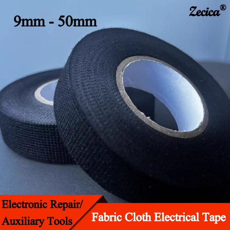 Heat Resistant Electrical Tape 9mm - 50mm Harness Tape Insulation Automotive Black Fabric Cloth Noise Resistance Adhesives Tapes
Heat Resistant Electrical Tape 9mm - 50mm Harness Tape Insulation Automotive Black Fabric Cloth Noise Resistance Adhesives Tapes