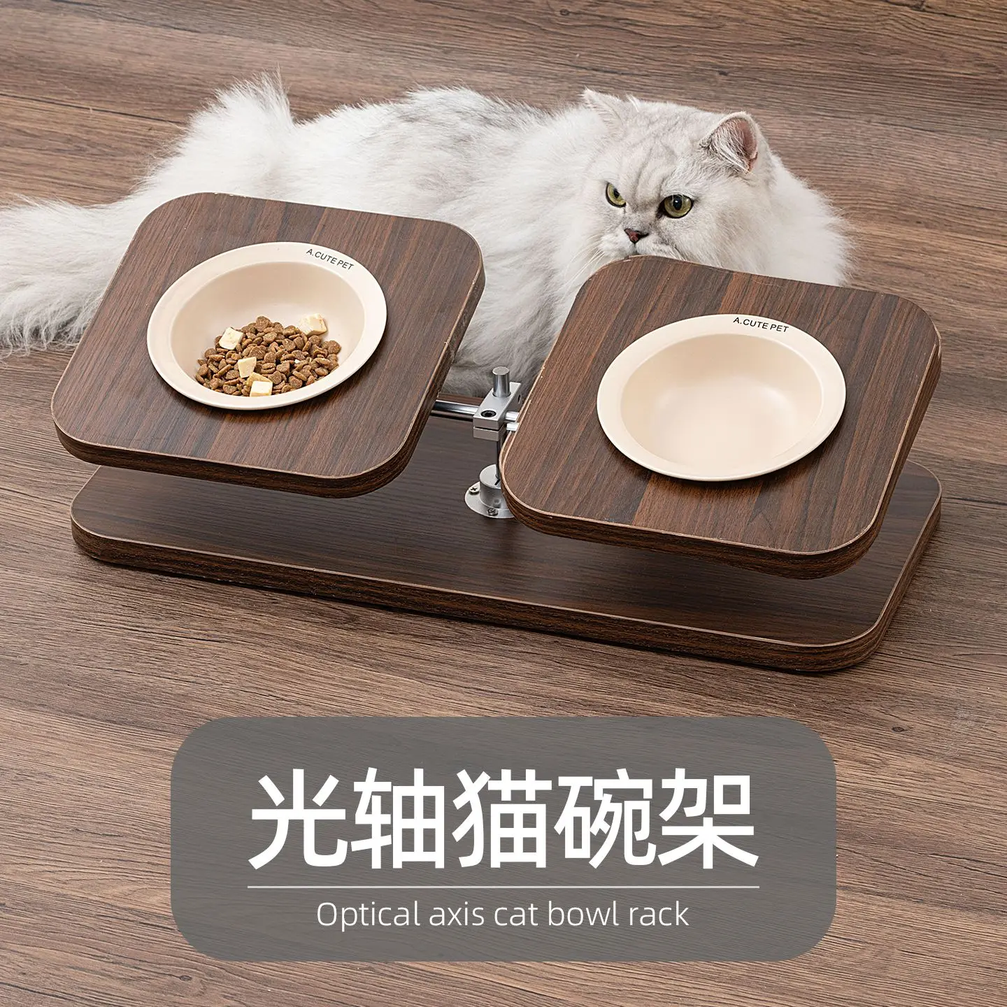 The cat bowl rack is not easy to overturn, the log protects cervical spine, and the double bowl tilt bracket.
The cat bowl rack is not easy to overturn, the log protects cervical spine, and the double bowl tilt bracket.