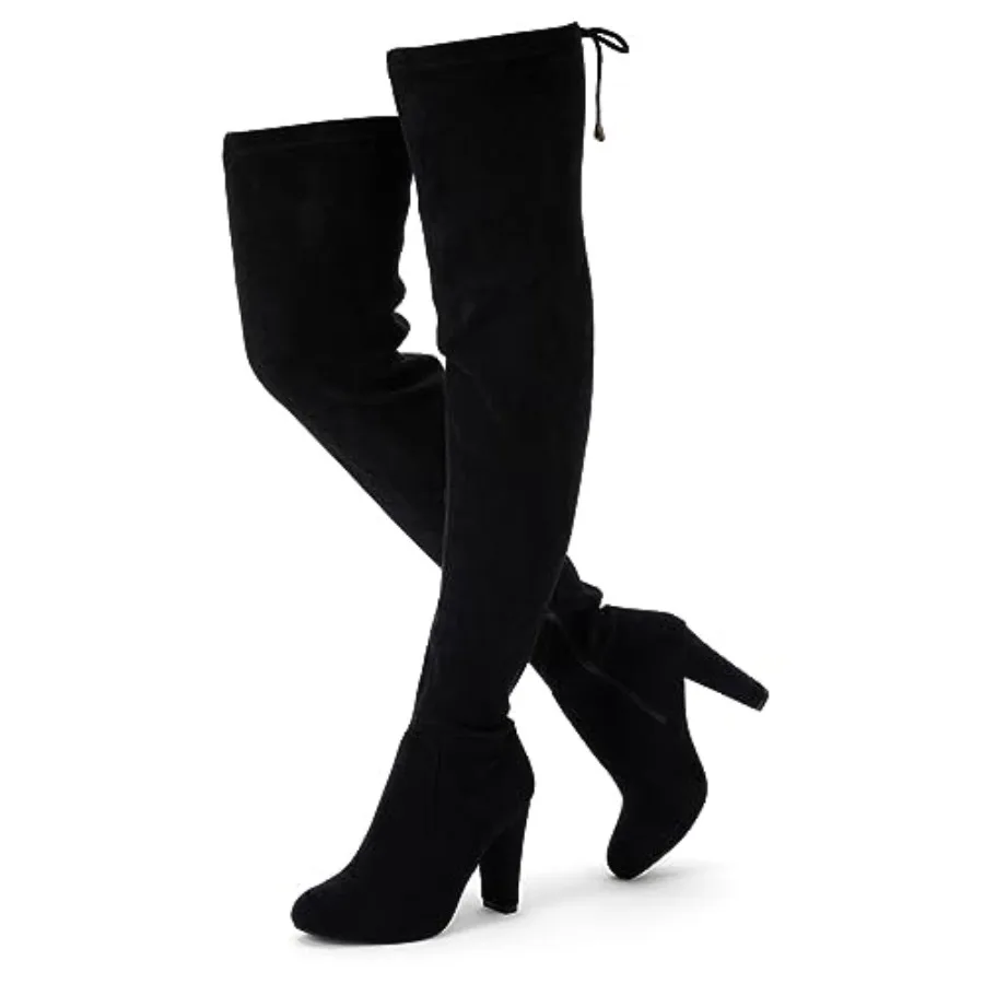 Women's Aria Thigh High Over The Knee Boots, Cute Suede Long Boots with High Heel and Inner Zipper
Women's Aria Thigh High Over The Knee Boots, Cute Suede Long Boots with High Heel and Inner Zipper