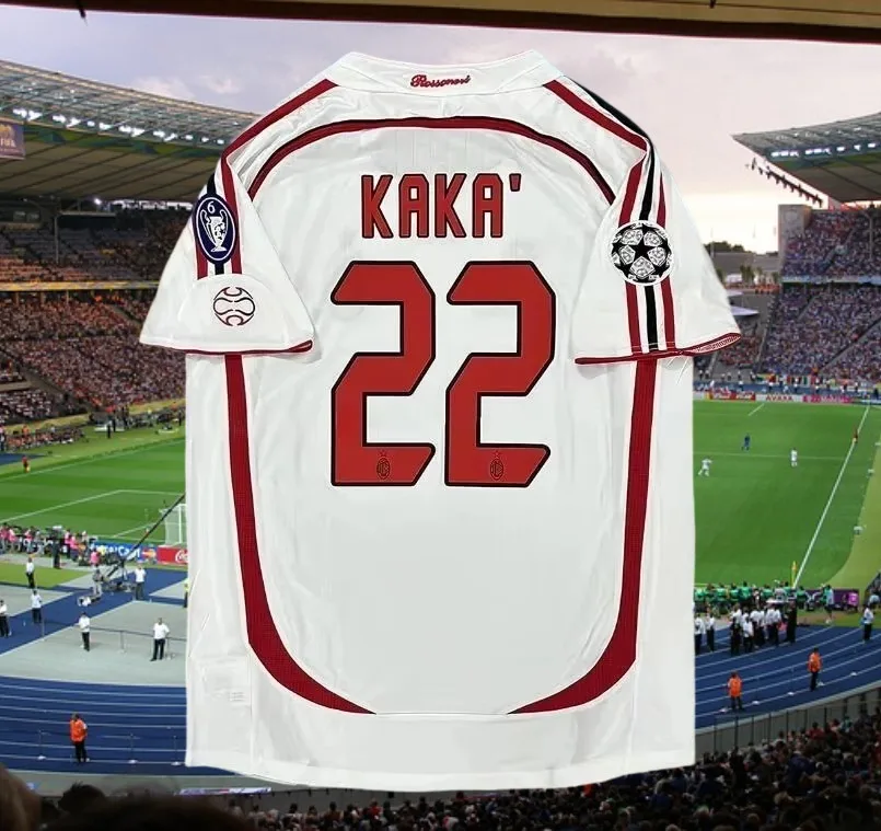 Popular Classic Retro Away Jersey Men's and Women's Football Club AC Kaka Fan Jersey Breathable Quick-drying Game T-shirt
Popular Classic Retro Away Jersey Men's and Women's Football Club AC Kaka Fan Jersey Breathable Quick-drying Game T-shirt