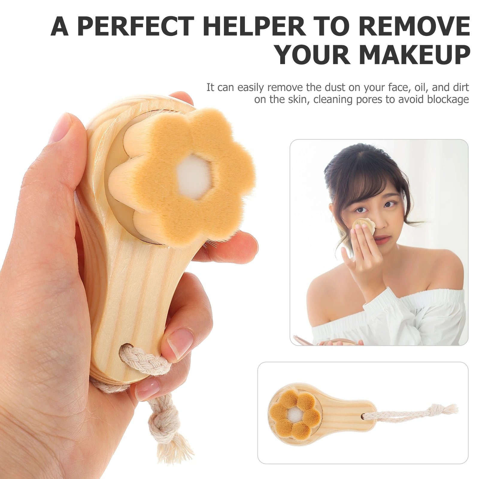 Facial Cleansing Brush Wooden Exfoliating Scrubber Deep Cleaning Face Brush Skin Friendly Healthy Oil Dirt Removal Pore Cleaning
Facial Cleansing Brush Wooden Exfoliating Scrubber Deep Cleaning Face Brush Skin Friendly Healthy Oil Dirt Removal Pore Cleaning