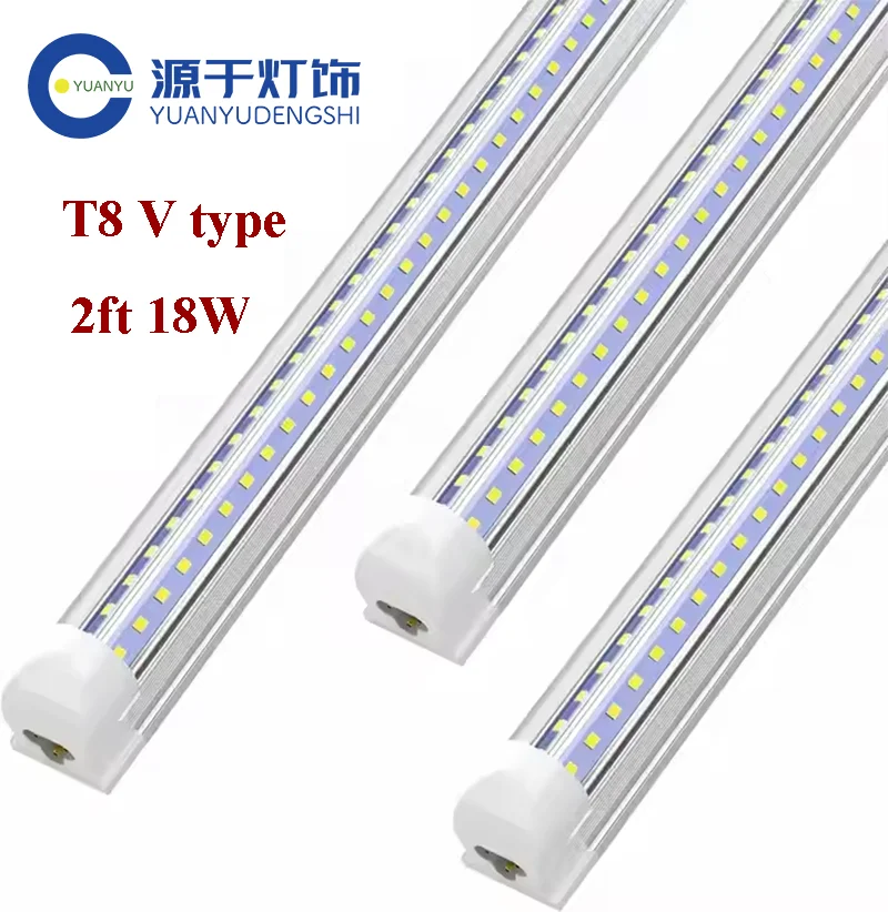 10pcs/lot 2ft 600mm 18w AC85-265V input Led Fluorescent lamp For Home Lighting T8 integrated v shape led tube
10pcs/lot 2ft 600mm 18w AC85-265V input Led Fluorescent lamp For Home Lighting T8 integrated v shape led tube