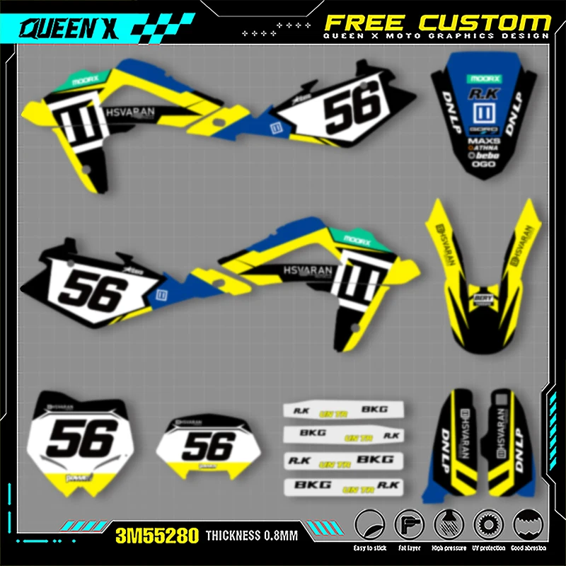 Queen X MOTOR Custom Team Motorcycle Graphics Decals Stickers Kits For Husaberg TC TE WR 2005 2006 2007 001
Queen X MOTOR Custom Team Motorcycle Graphics Decals Stickers Kits For Husaberg TC TE WR 2005 2006 2007 001