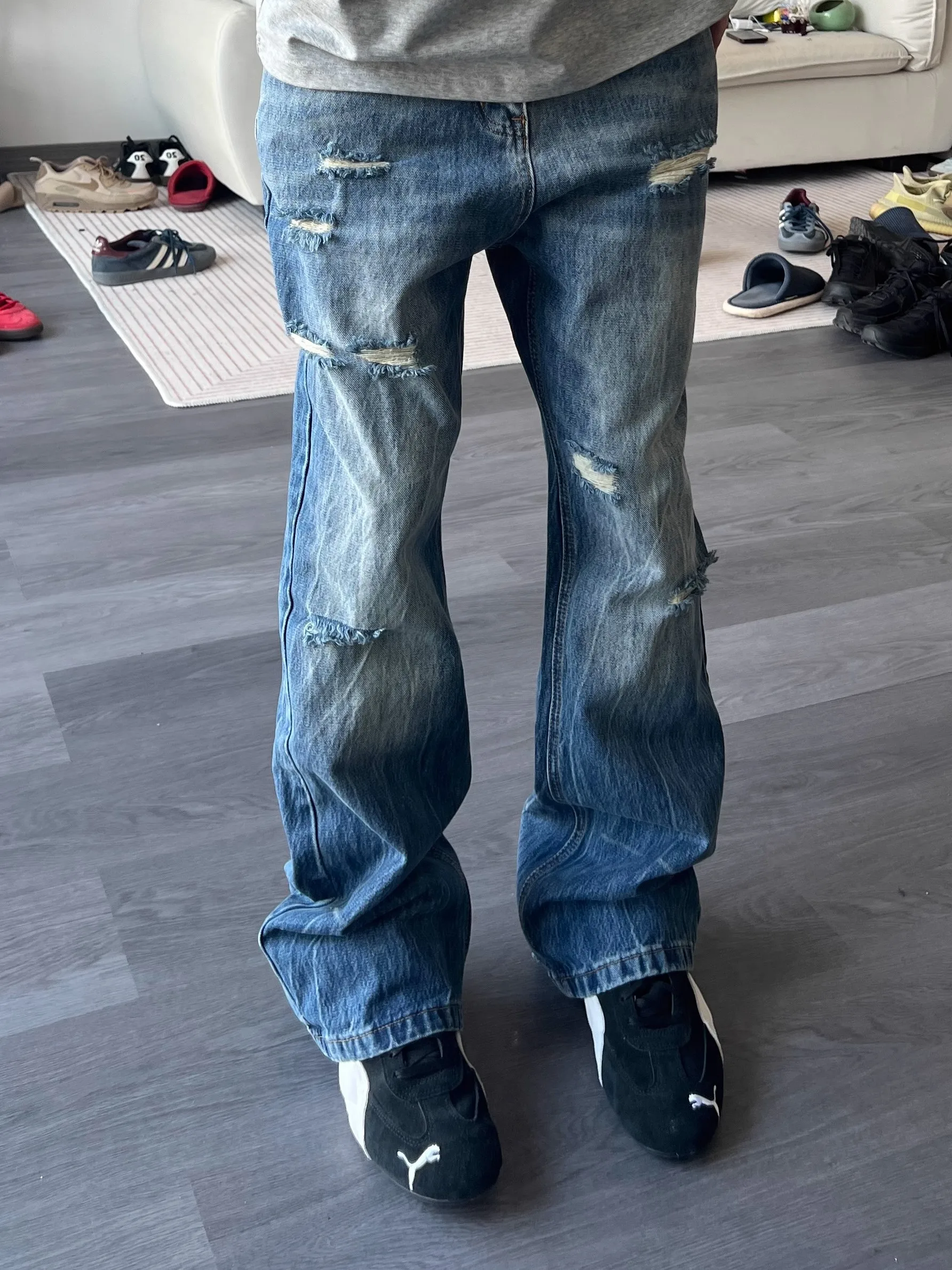 Джинсы в стиле ретро с американским принтом «Молния», весна-лето, слегка расклешенные, повседневные, свободные, прямые, для пар, с эффектом потертости
Джинсы в стиле ретро с американским принтом «Молния», весна-лето, слегка расклешенные, повседневные, свободные, прямые, для пар, с эффектом потертости