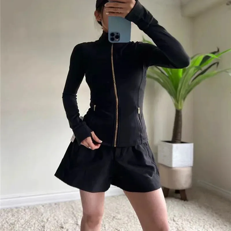 Lemon Women Defines Long Sleeve Sports Jacket With Pockets High Elastic Fitness Yoga Running Zip Up Jackets Workout Coat Top
Lemon Women Defines Long Sleeve Sports Jacket With Pockets High Elastic Fitness Yoga Running Zip Up Jackets Workout Coat Top