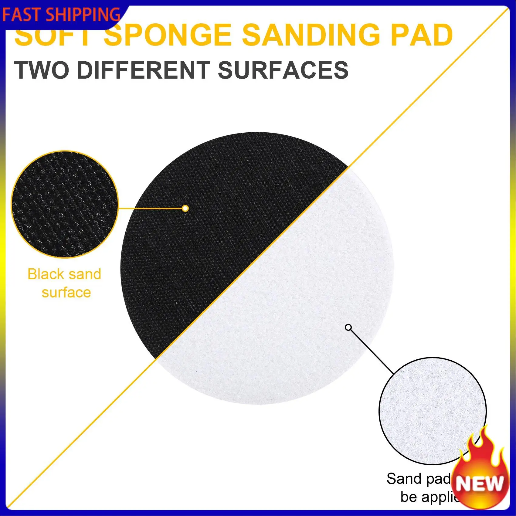 Hot Trend-10 Pieces 5In Soft Density Foam Interface Pad Hook And Loop Foam Sanding Pads 125Mm Sponge Cushion Buffering Backing P
Hot Trend-10 Pieces 5In Soft Density Foam Interface Pad Hook And Loop Foam Sanding Pads 125Mm Sponge Cushion Buffering Backing P