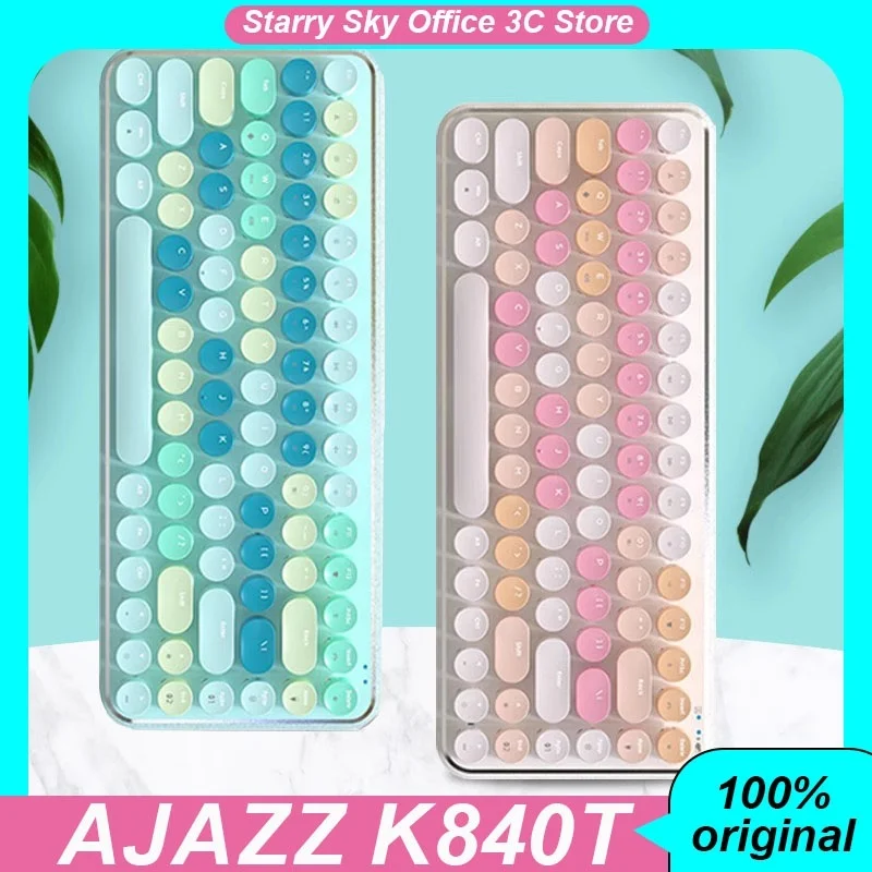 Клавиатура AJAZZ K840T Беспроводная Механическая с поддержкой Bluetooth и кожаным дизайном
Клавиатура AJAZZ K840T Беспроводная Механическая с поддержкой Bluetooth и кожаным дизайном