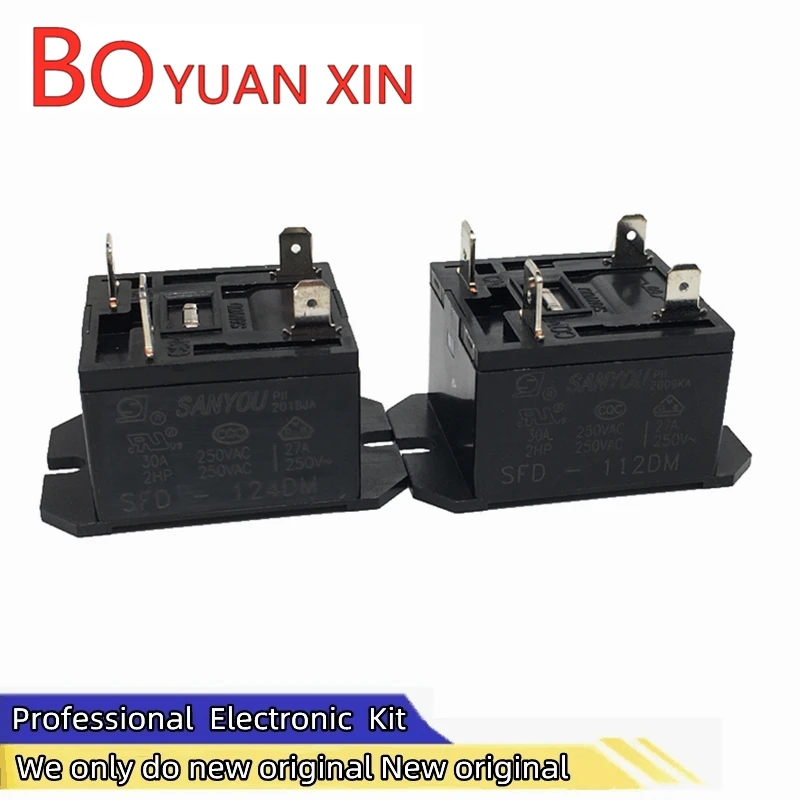SANYOU relay SFD-112DM SFD-124DM 4pin 30A 250VAC replace HF37F-012-024-1H 30 ampere flange mounted miniature relay
SANYOU relay SFD-112DM SFD-124DM 4pin 30A 250VAC replace HF37F-012-024-1H 30 ampere flange mounted miniature relay
