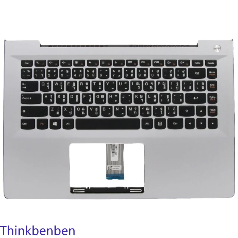 TH Thai Silver Keyboard Upper Case Palmrest Shell Cover For Lenovo Ideapad 300S 500S 14 14ISK U41 S41 5CB0J32931
TH Thai Silver Keyboard Upper Case Palmrest Shell Cover For Lenovo Ideapad 300S 500S 14 14ISK U41 S41 5CB0J32931