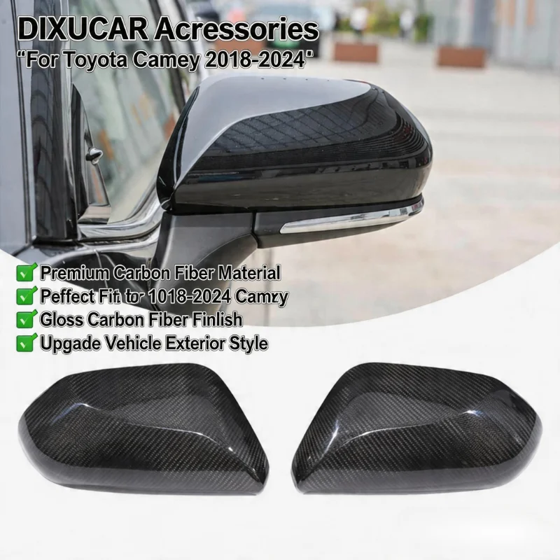 For Toyota Camry 2018-2024 Real Carbon Fiber Exterior Side Mirror Cover Trim Car Accessories
For Toyota Camry 2018-2024 Real Carbon Fiber Exterior Side Mirror Cover Trim Car Accessories