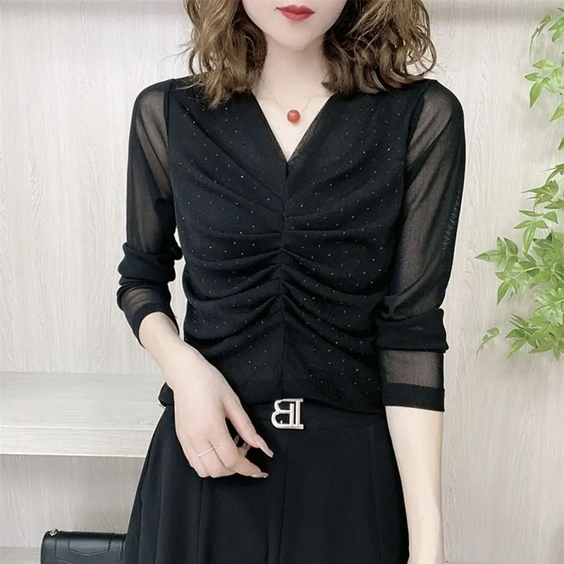Women Clothes Fashion Elegant Simplicity Solid Color V-neck Long Sleeve T-Shirt Women's Casual All-match Temperament Tops
Women Clothes Fashion Elegant Simplicity Solid Color V-neck Long Sleeve T-Shirt Women's Casual All-match Temperament Tops