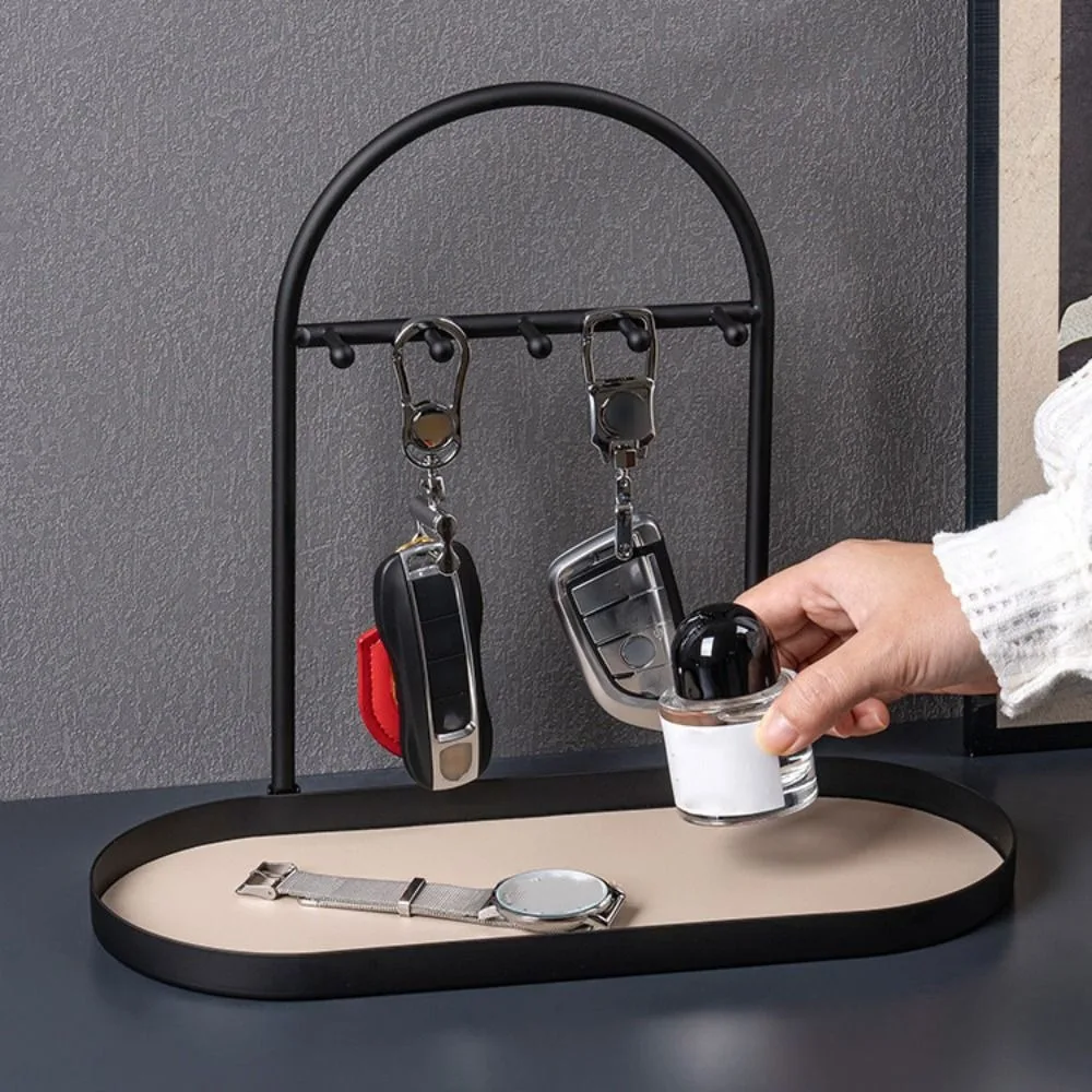 Кованая железная подставка для ключей из ПУ, устойчивая к ржавчине, съемная, для прихожей, прочная, декоративная, для украшений, настольная полка
Кованая железная подставка для ключей из ПУ, устойчивая к ржавчине, съемная, для прихожей, прочная, декоративная, для украшений, настольная полка