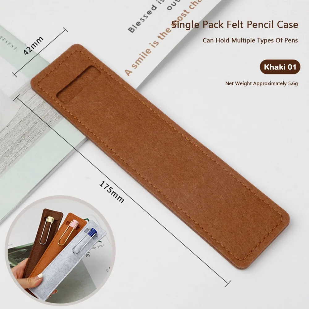 Simple Felt Pen Pouch Multifunctional Pen Bag Pen Protective Sleeve School Office
Simple Felt Pen Pouch Multifunctional Pen Bag Pen Protective Sleeve School Office