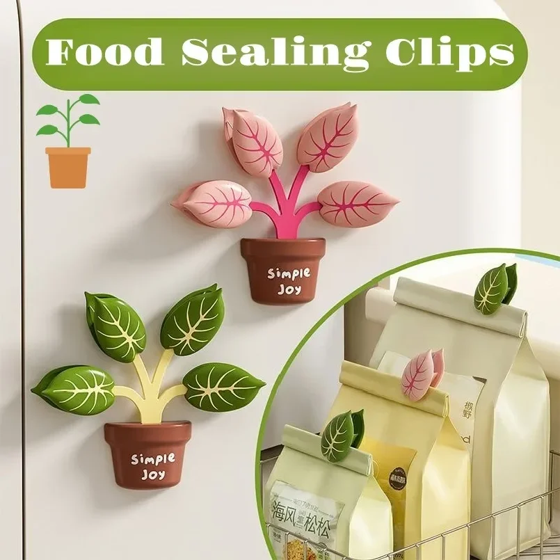 2-in-1 Creative Plant Magnetic Sealing Clips for Fridge Magnet & Bag, Reusable Food Bag Sealer Clips, Kitchen Storage Tools
2-in-1 Creative Plant Magnetic Sealing Clips for Fridge Magnet & Bag, Reusable Food Bag Sealer Clips, Kitchen Storage Tools