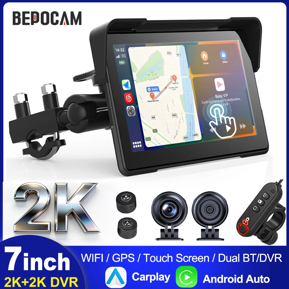 BEPOCAM 6,25/7 дюймов мотоциклетный GPS-экран Carplay портативный Carplay/Android авто GPS-навигация для мотоцикла двойной Bluetooth IPX7
BEPOCAM 6,25/7 дюймов мотоциклетный GPS-экран Carplay портативный Carplay/Android авто GPS-навигация для мотоцикла двойной Bluetooth IPX7