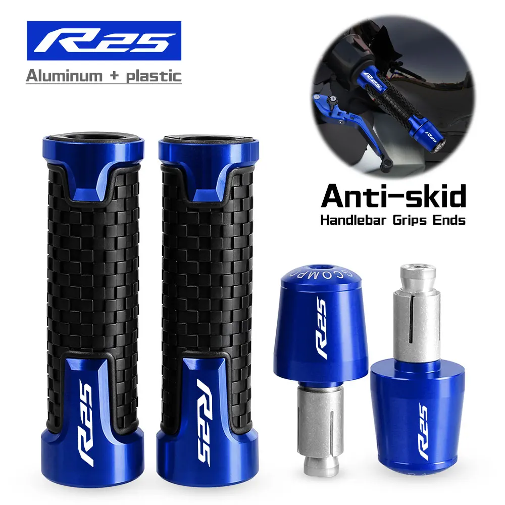 FOR YAMAHA YZFR25 YZF-R25 R25 2013-2015 2016 2017 2018 CNC Hndlebar Grips Ends Weight handle bar grip end Anti Vibration Silder
FOR YAMAHA YZFR25 YZF-R25 R25 2013-2015 2016 2017 2018 CNC Hndlebar Grips Ends Weight handle bar grip end Anti Vibration Silder