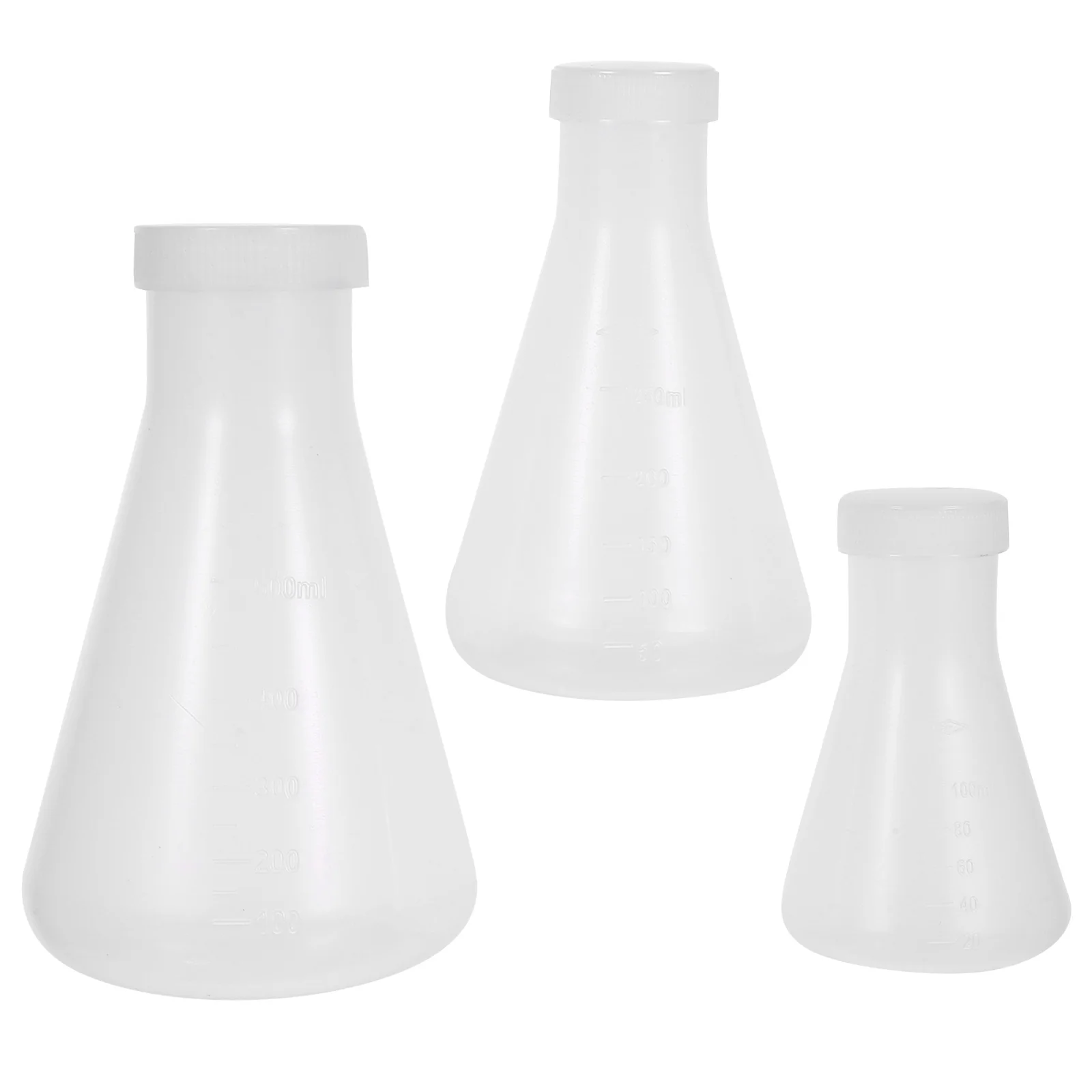 3Pcs Transparent Erlenmeyer Flask Set Plastic Conical Flasks Clear Scale Line Stable Base for Chemistry Research
3Pcs Transparent Erlenmeyer Flask Set Plastic Conical Flasks Clear Scale Line Stable Base for Chemistry Research