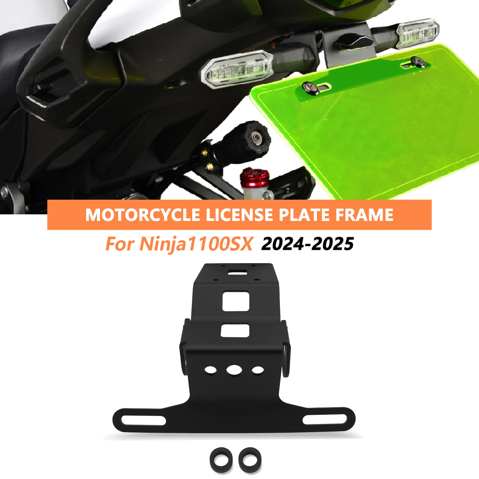 For Ninja 1100SX 2024 Ninja1100SX 2025 Motorcycle Accessories Rear License Plate Mount Holder Number Plate Bracket
For Ninja 1100SX 2024 Ninja1100SX 2025 Motorcycle Accessories Rear License Plate Mount Holder Number Plate Bracket