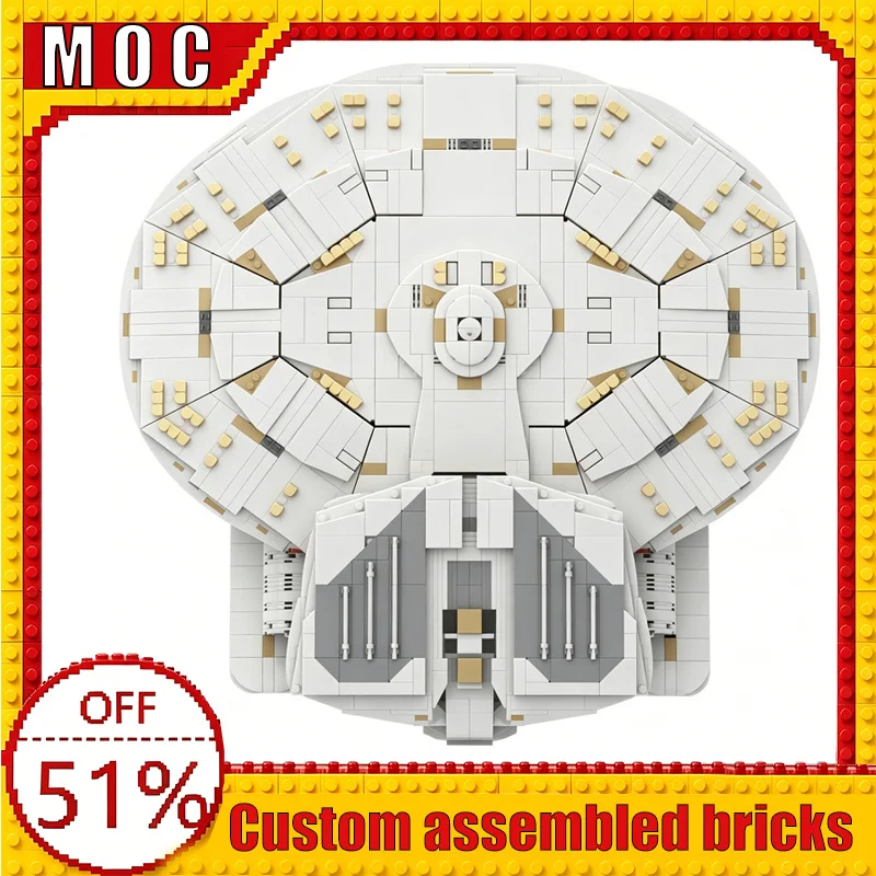 808 Parts New Galaxy Exploration Warship Sci-Fi Space Vessel Blocks Model Boys DIY Assembly Creative Educational Learning Gifts
808 Parts New Galaxy Exploration Warship Sci-Fi Space Vessel Blocks Model Boys DIY Assembly Creative Educational Learning Gifts