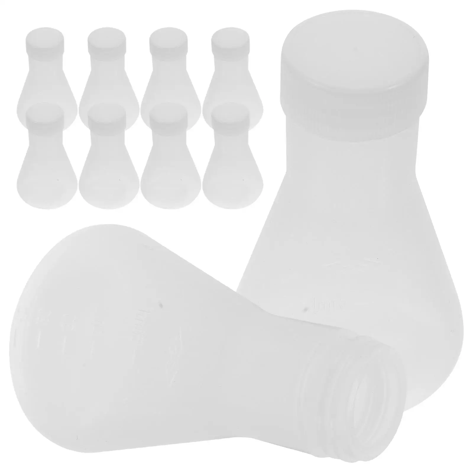 10 Pcs 50ml Conical Flask with Lid Plastic Beakers Lab Experiment Bottle Erlenmeyer Flasks for Chemistry Research
10 Pcs 50ml Conical Flask with Lid Plastic Beakers Lab Experiment Bottle Erlenmeyer Flasks for Chemistry Research